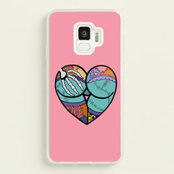 Sally And Jack Heart - TNBC  - Christmas Phone Case for Galaxy S9