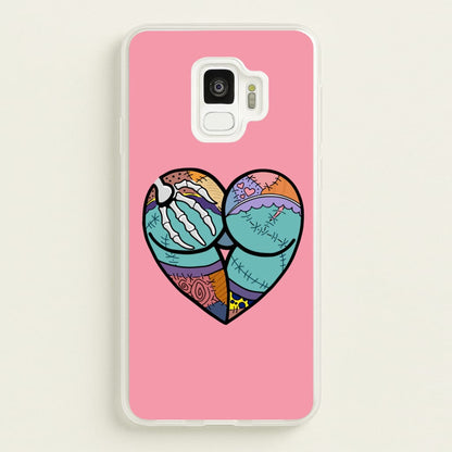 Sally And Jack Heart - TNBC  - Christmas Phone Case for Galaxy S9