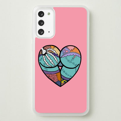 Sally And Jack Heart - TNBC  - Christmas Phone Case for Galaxy Note 20
