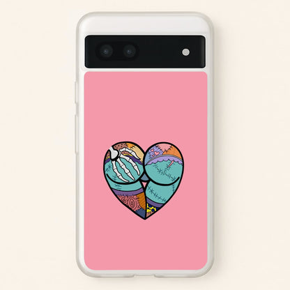 Sally And Jack Heart - TNBC  - Christmas Phone Case for Google Pixel 7a