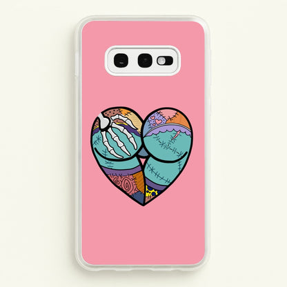 Sally And Jack Heart - TNBC  - Christmas Phone Case for Galaxy S10e