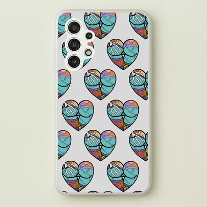 Sally And Jack Heart Pattern - TNBC  - Christmas Phone Case for Galaxy A13