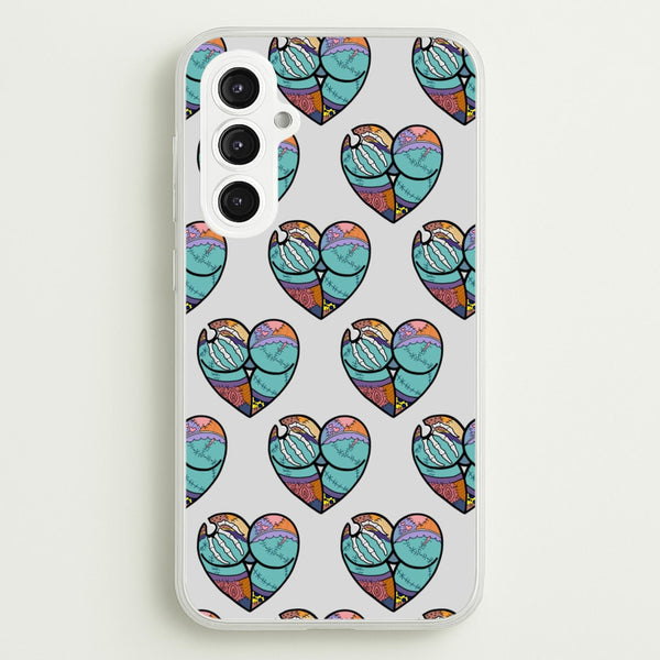 Sally And Jack Heart Pattern - TNBC  - Christmas Phone Case for Galaxy S23FE