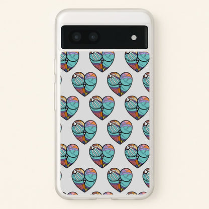 Sally And Jack Heart Pattern - TNBC  - Christmas Phone Case for Google Pixel 6a