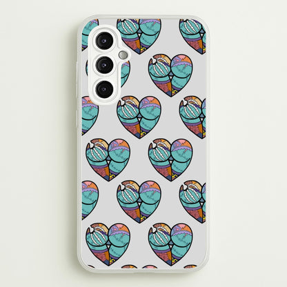 Sally And Jack Heart Pattern - TNBC  - Christmas Phone Case for Galaxy A14