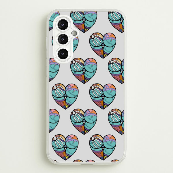 Sally And Jack Heart Pattern - TNBC  - Christmas Phone Case for Galaxy A14