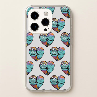 Sally And Jack Heart Pattern - TNBC  - Christmas Phone Case for iPhone 15 Pro