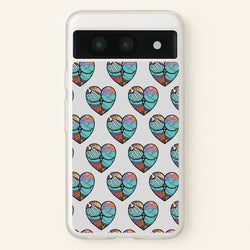 Sally And Jack Heart Pattern - TNBC  - Christmas Phone Case for Google Pixel 8a