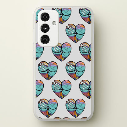 Sally And Jack Heart Pattern - TNBC  - Christmas Phone Case for Galaxy A55