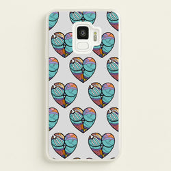 Sally And Jack Heart Pattern - TNBC  - Christmas Phone Case for Galaxy S9