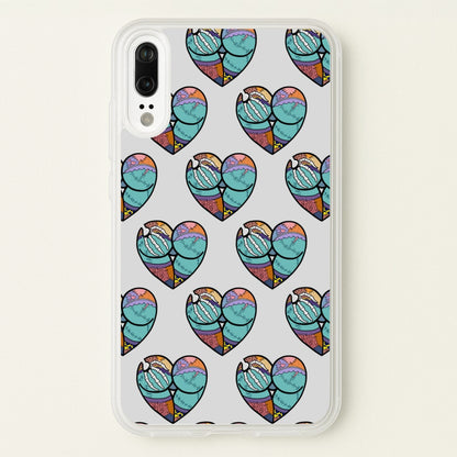 Sally And Jack Heart Pattern - TNBC  - Christmas Phone Case for Huawei P20