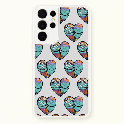 Sally And Jack Heart Pattern - TNBC  - Christmas Phone Case for Galaxy S21 Ultra