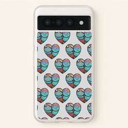 Sally And Jack Heart Pattern - TNBC  - Christmas Phone Case for Google Pixel 7 Pro