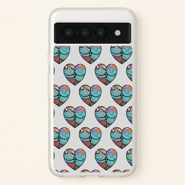 Sally And Jack Heart Pattern - TNBC  - Christmas Phone Case for Google Pixel 7 Pro