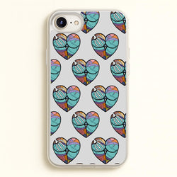 Sally And Jack Heart Pattern - TNBC  - Christmas Phone Case for iPhone 6 / 7 / 8 / SE