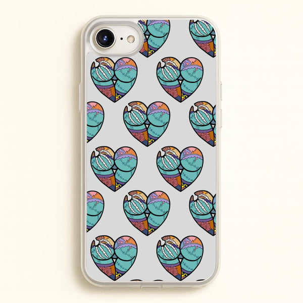 Sally And Jack Heart Pattern - TNBC  - Christmas Phone Case for iPhone 6 / 7 / 8 / SE