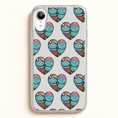 Sally And Jack Heart Pattern - TNBC  - Christmas Phone Case for iPhone XR