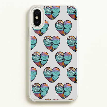 Sally And Jack Heart Pattern - TNBC  - Christmas Phone Case for iPhone XS Max