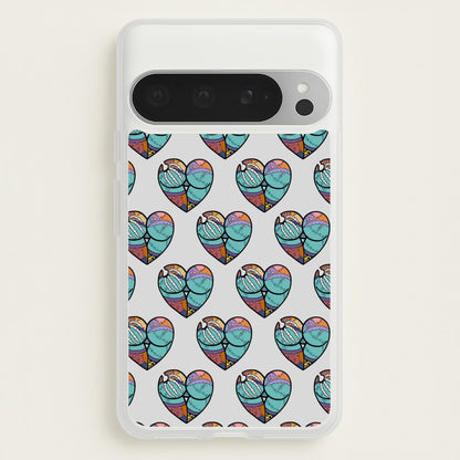 Sally And Jack Heart Pattern - TNBC  - Christmas Phone Case for Google Pixel 9 Pro XL