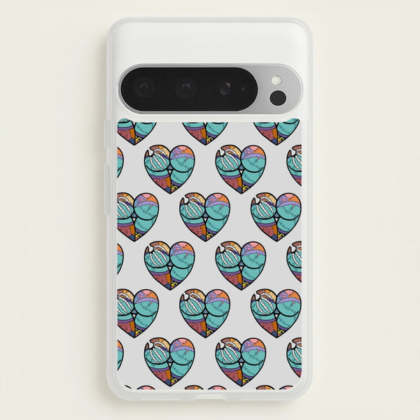 Sally And Jack Heart Pattern - TNBC  - Christmas Phone Case for Google Pixel 9 Pro XL