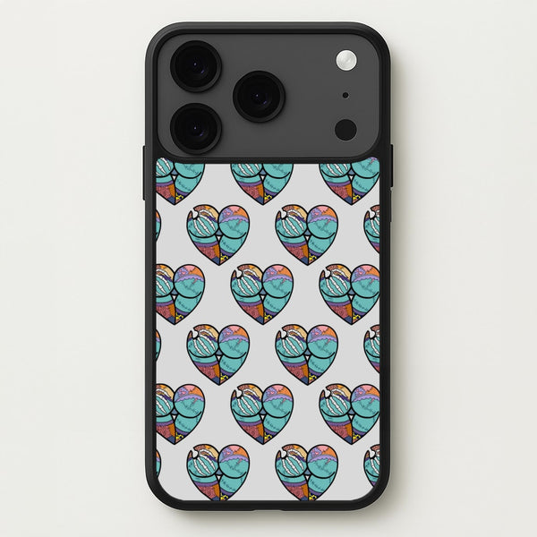 Sally And Jack Heart Pattern - TNBC Phone Case for iPhone 17 Pro Max
