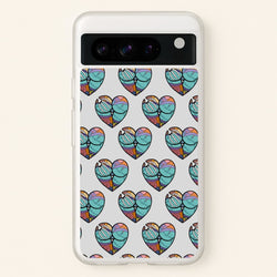 Sally And Jack Heart Pattern - TNBC  - Christmas Phone Case for Google Pixel 8 Pro