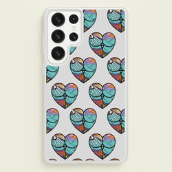 Sally And Jack Heart Pattern - TNBC  - Christmas Phone Case for Galaxy S22 Ultra