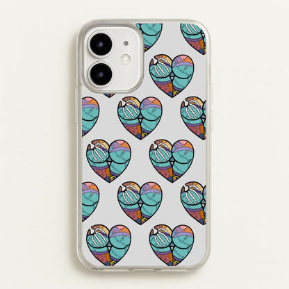Sally And Jack Heart Pattern - TNBC  - Christmas Phone Case for iPhone 12 Mini