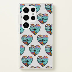 Sally And Jack Heart Pattern - TNBC  - Christmas Phone Case for Galaxy S24 Ultra