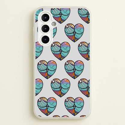 Sally And Jack Heart Pattern - TNBC  - Christmas Phone Case for Galaxy A54