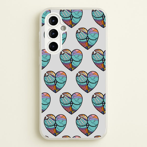 Sally And Jack Heart Pattern - TNBC  - Christmas Phone Case for Galaxy A54