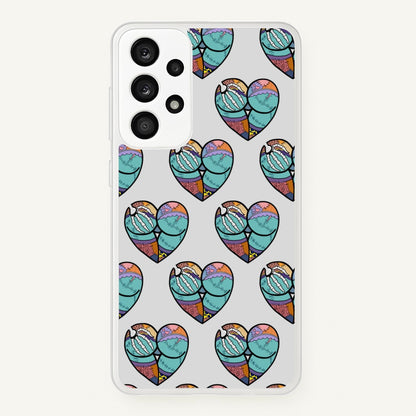 Sally And Jack Heart Pattern - TNBC  - Christmas Phone Case for Galaxy A53