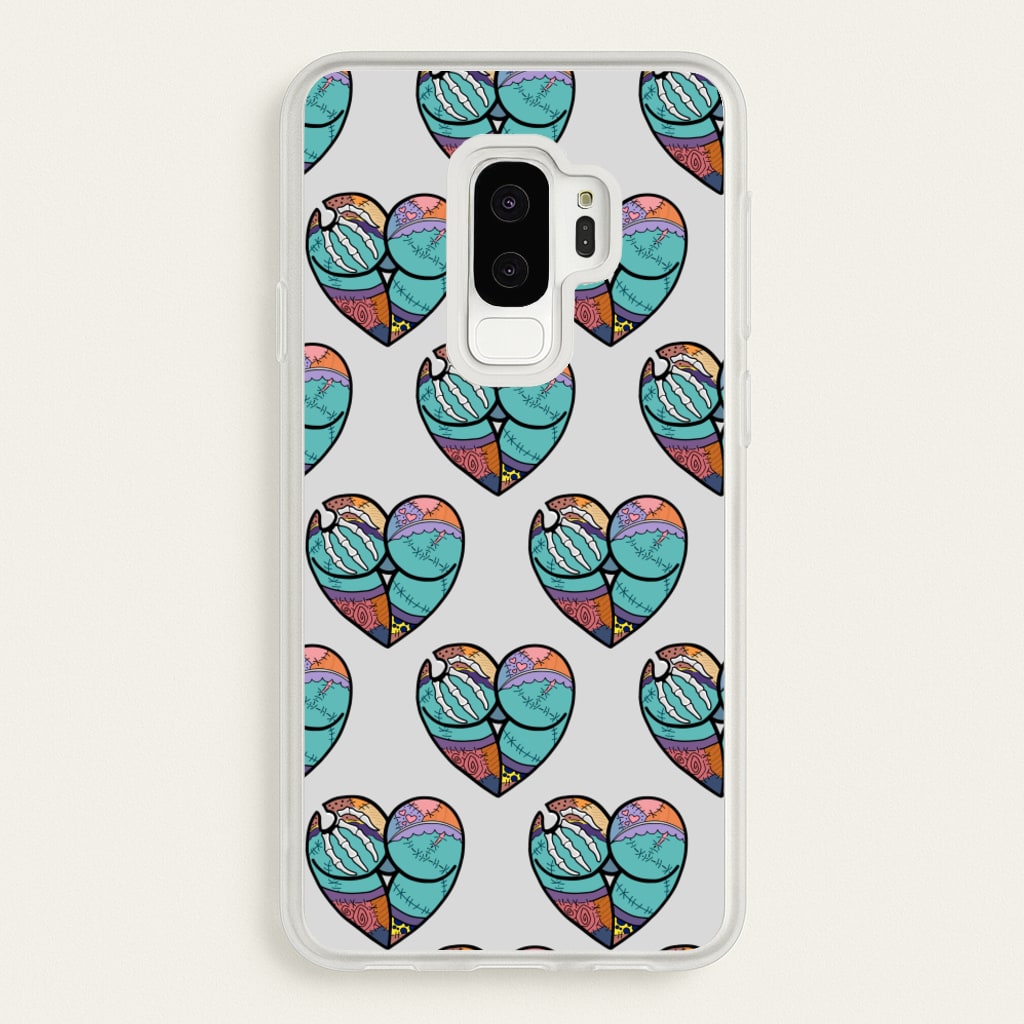 Sally And Jack Heart Pattern - TNBC  - Christmas Phone Case for Galaxy S9 Plus