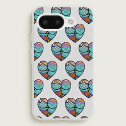 Sally And Jack Heart Pattern - TNBC  - Christmas Phone Case for Google Pixel 9a