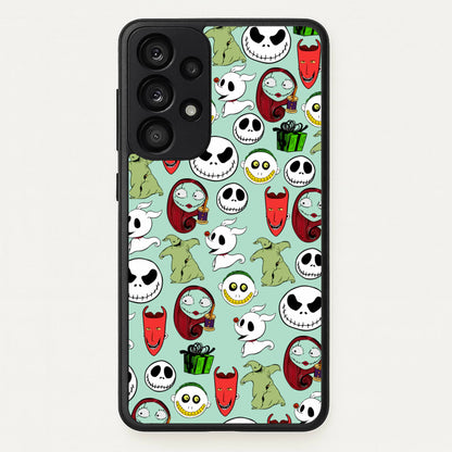 TNBC Characters Pattern  - Christmas Phone Case for Galaxy A33