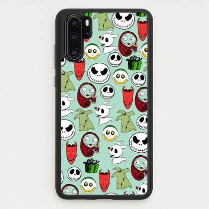 TNBC Characters Pattern  - Christmas Phone Case for Huawei P30 Pro