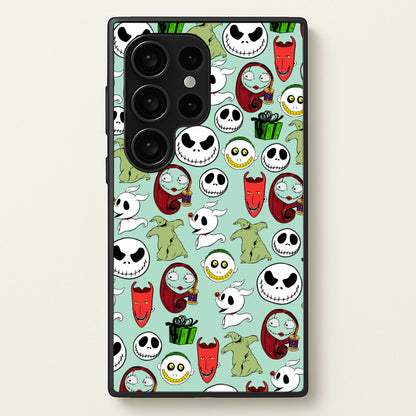 TNBC Characters Pattern  - Christmas Phone Case for Galaxy S24 Ultra