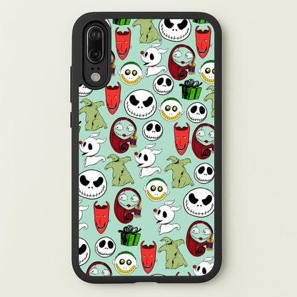 TNBC Characters Pattern  - Christmas Phone Case for Huawei P20