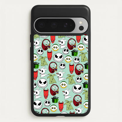 TNBC Characters Pattern  - Christmas Phone Case for Google Pixel 9 Pro XL