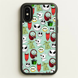 TNBC Characters Pattern  - Christmas Phone Case for iPhone X / XS