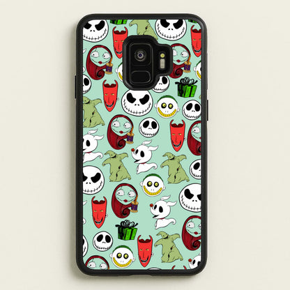 TNBC Characters Pattern  - Christmas Phone Case for Galaxy S9