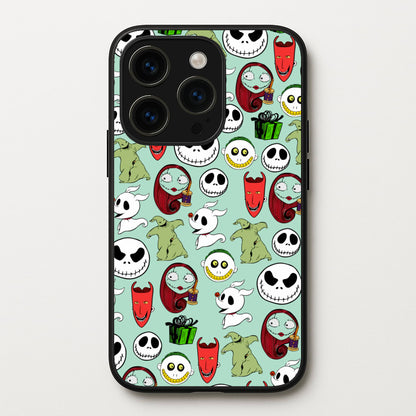TNBC Characters Pattern  - Christmas Phone Case for iPhone 14 Pro Max