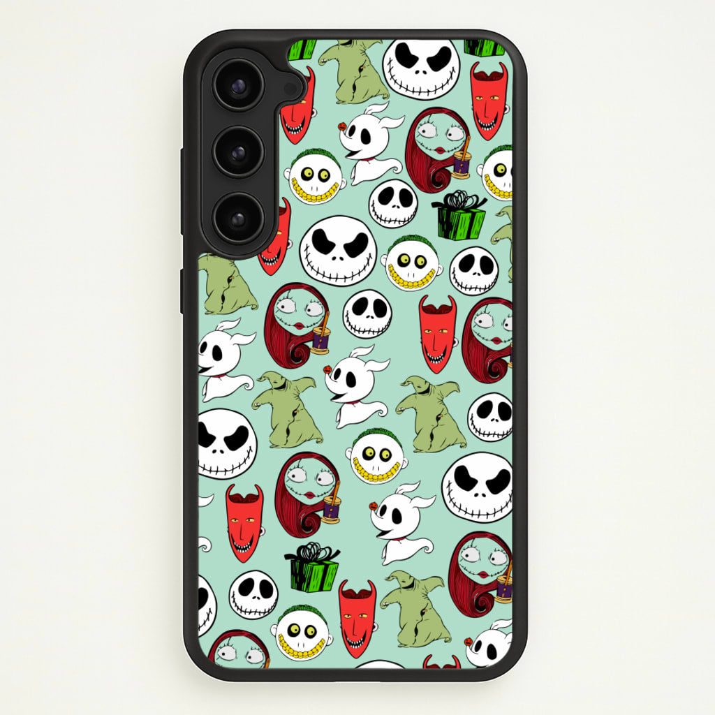 TNBC Characters Pattern  - Christmas Phone Case for Galaxy S23