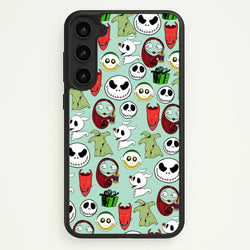 TNBC Characters Pattern  - Christmas Phone Case for Galaxy S23