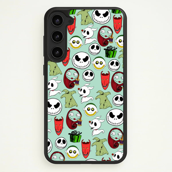 TNBC Characters Pattern  - Christmas Phone Case for Galaxy S23