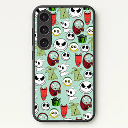 TNBC Characters Pattern  - Christmas Phone Case for Galaxy S24FE