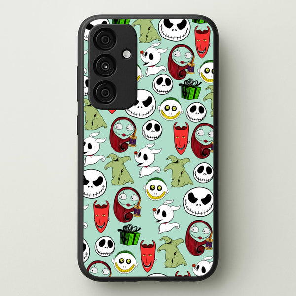 TNBC Characters Pattern  - Christmas Phone Case for Galaxy A35