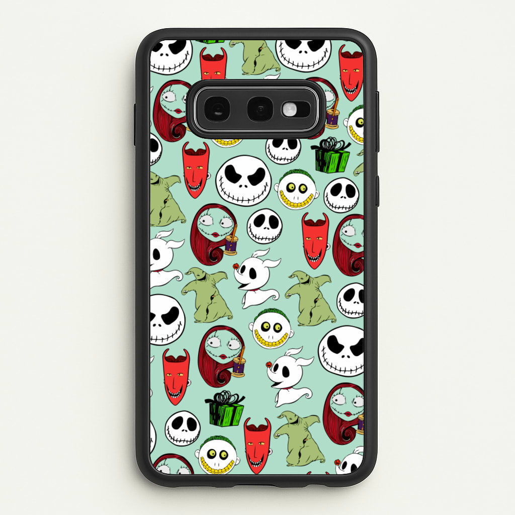 TNBC Characters Pattern  - Christmas Phone Case for Galaxy S10e