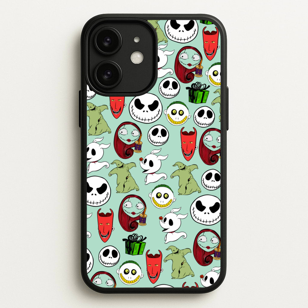 TNBC Characters Pattern  - Christmas Phone Case for iPhone 11