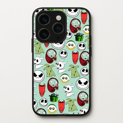 TNBC Characters Pattern  - Christmas Phone Case for iPhone 15 Pro